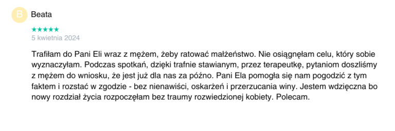 Opinia o psychoterapii 3